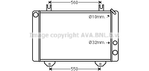 AVA QUALITY COOLING Радиатор, охлаждение двигателя FD2038